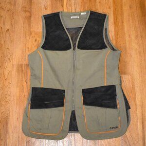 Orvis Upland Hunting Vest Sz LG Faux Suede